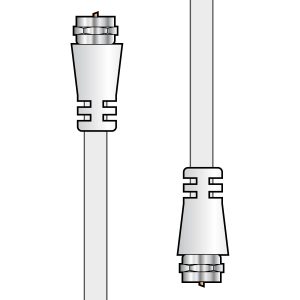 Coaxial F-type Plug to Plug Leads