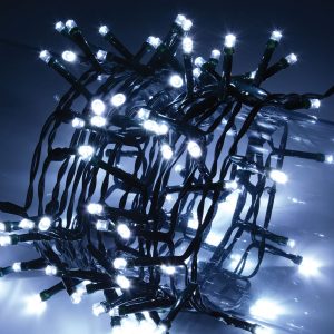LED Outdoor String Lights with Auto-timer Control