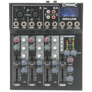 CM-live Compact Mixers with Delay + USB/SD Player