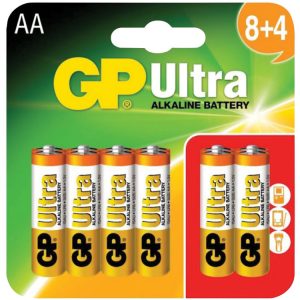 GP Ultra Alkaline Batteries (8 + 4)