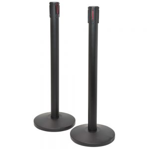 Retractable Crowd Control Barriers – Set of 2